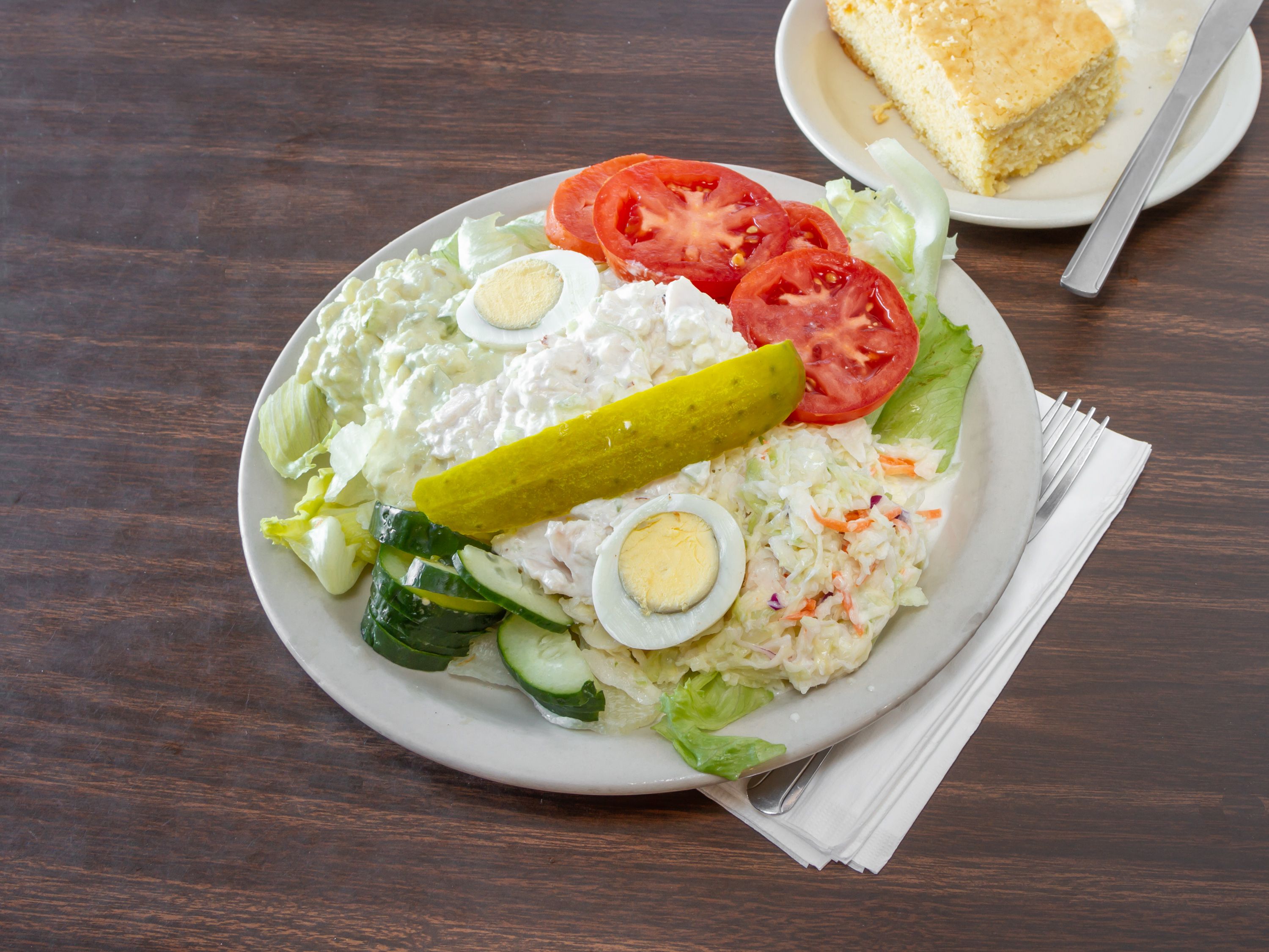 Order Chicken Salad Platter food online from Egg Connection store, Tucson on bringmethat.com