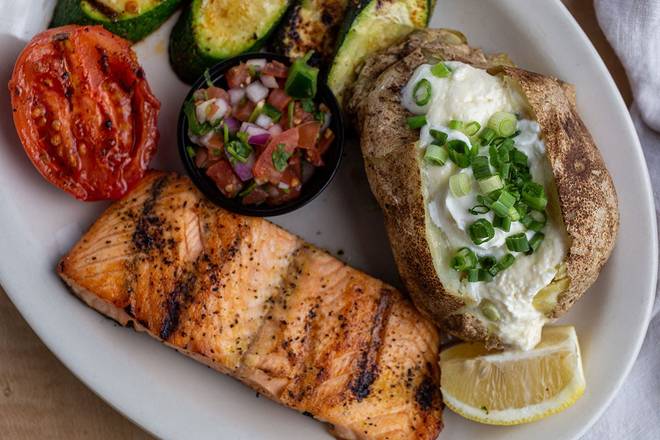 Order Grilled Atlantic Salmon food online from Coco's Bakery store, Garden Grove on bringmethat.com