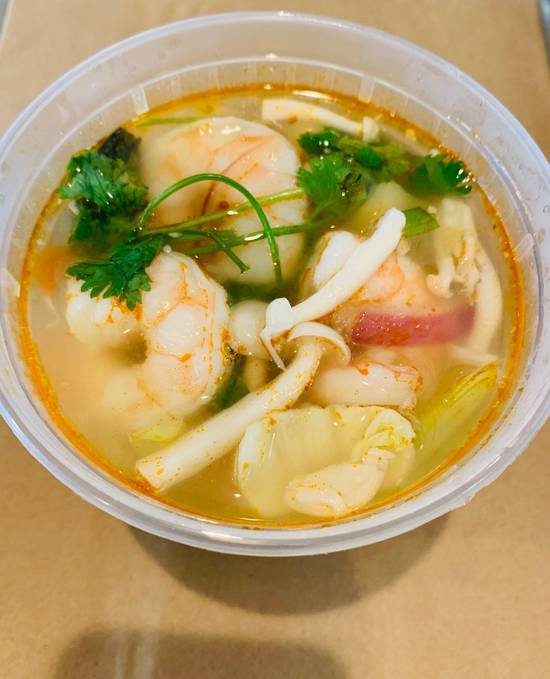 Order Tom Yum Soup food online from Soi Ob Thai Street Food store, San Diego on bringmethat.com