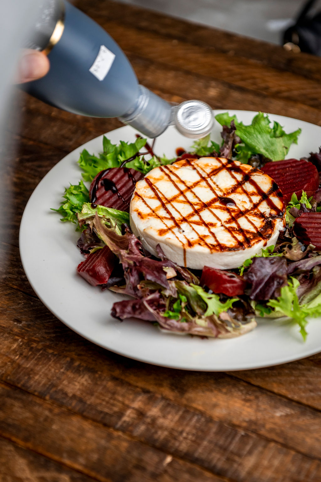 Order Beets & Grilled Manouri Cheese food online from Evia Greek store, Pittsburgh on bringmethat.com