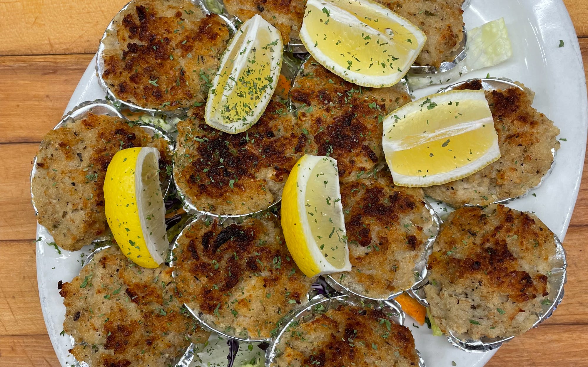 Order Baked Clams (6) food online from Pietro store, East Meadow on bringmethat.com