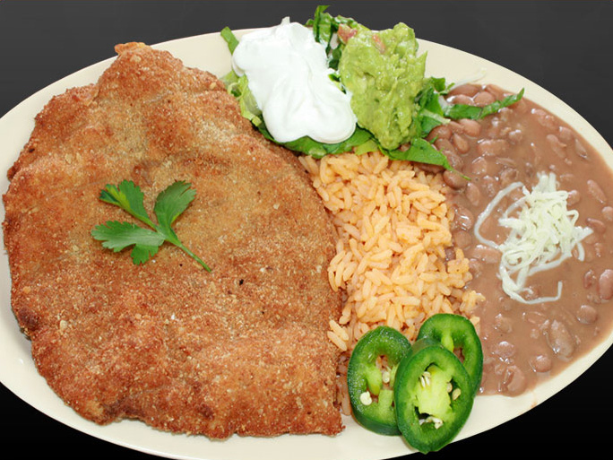 Order Milanesa Dinner food online from El Famous Burrito store, Naperville on bringmethat.com