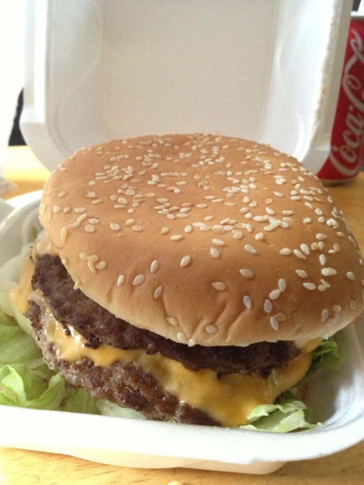 Order Cheese Burger food online from Kennedy Pizza & Fried Chicken store, Newark on bringmethat.com