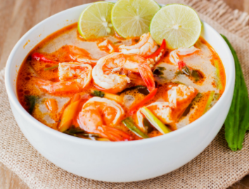 Order 28. Tom Yum Seafood Udon Noodle Soup food online from Great Wall Chinese Restaurant store, Doylestown on bringmethat.com