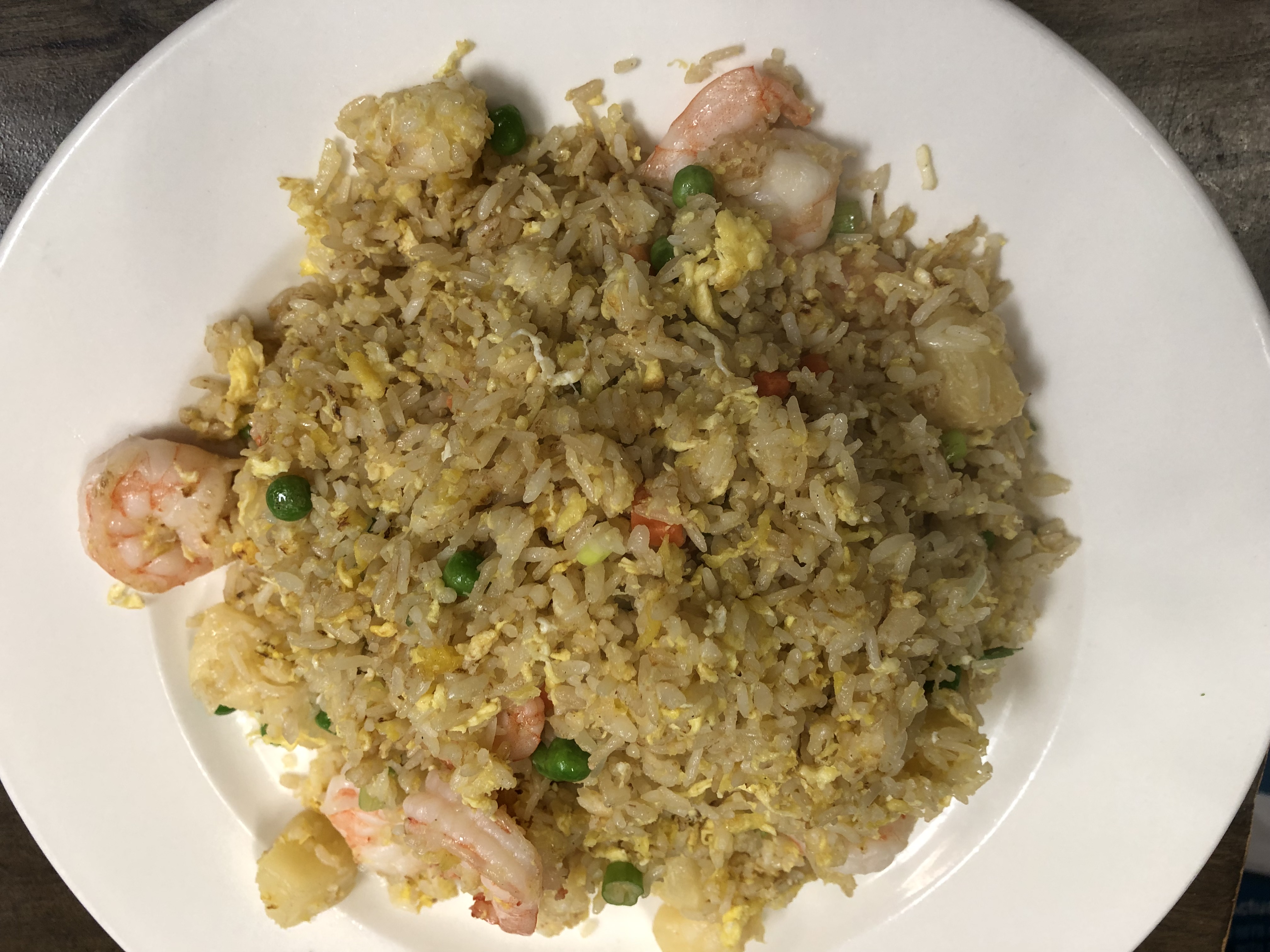 Order J7. Shrimp Fried Rice with Pineapple  虾菠萝炒饭 food online from Hai master kitchen store, Laguna Woods on bringmethat.com