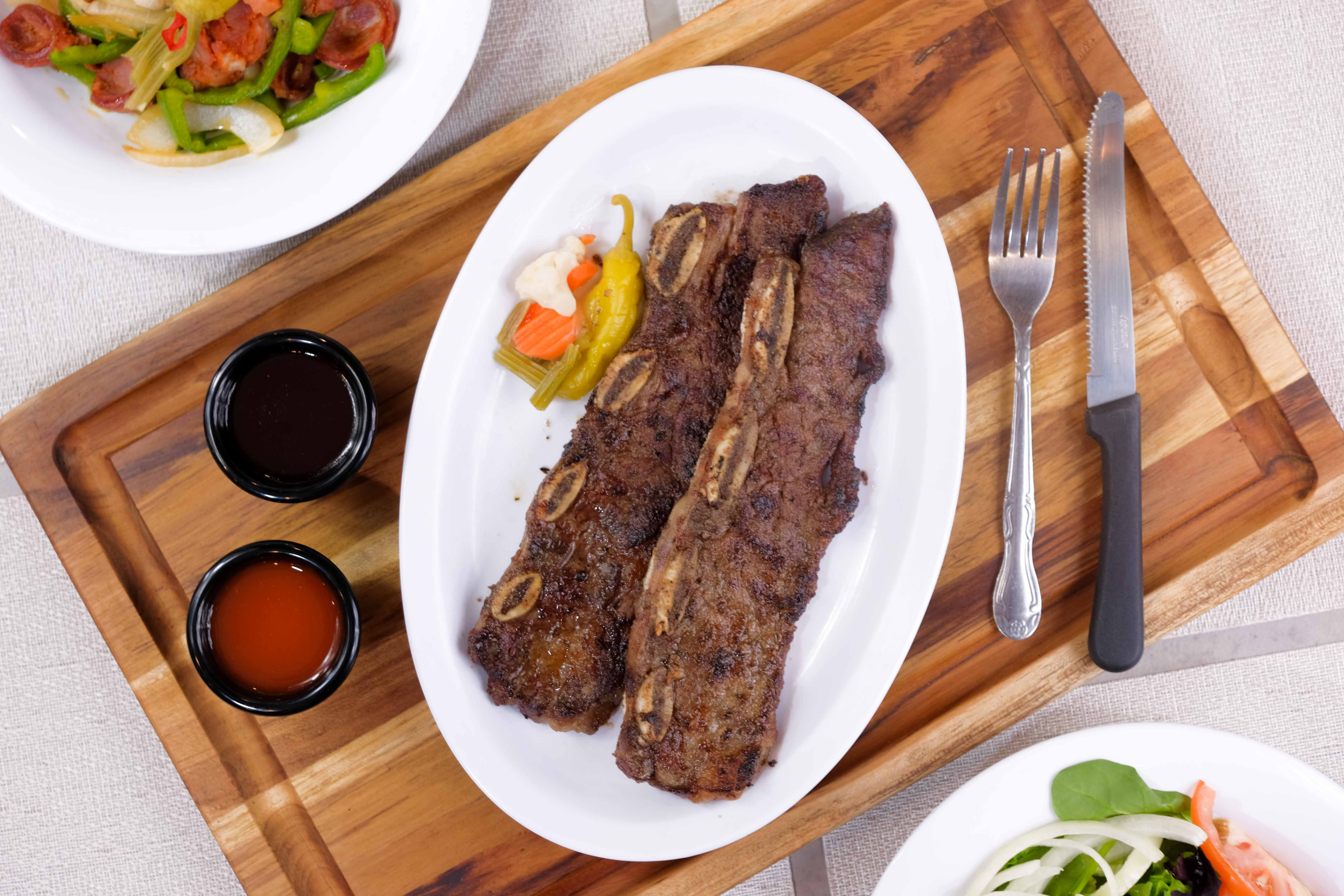 Order Beef Short Ribs Grill food online from Pork Chop Bbq- store, Middlesex on bringmethat.com
