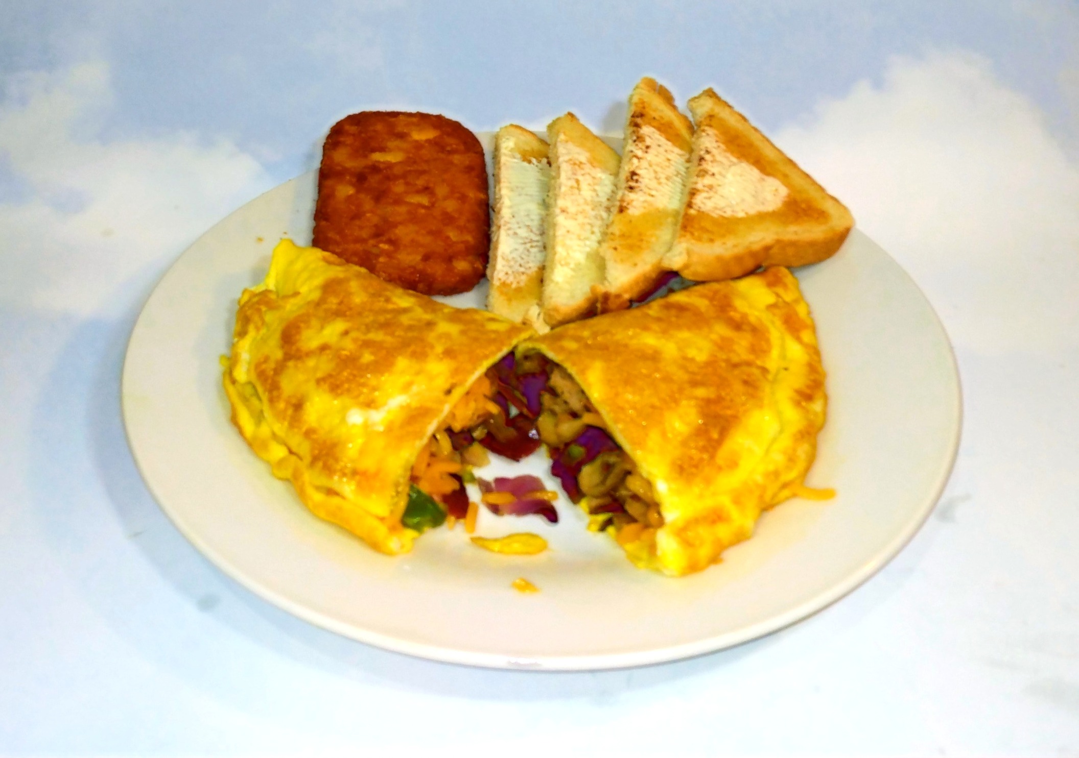 Order Ultimate Omelette. food online from Mr Thomas Diner store, Rochester on bringmethat.com