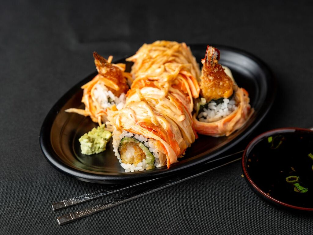 Order SP6. Fire Cracker Roll food online from Akari Sushi store, Madison on bringmethat.com