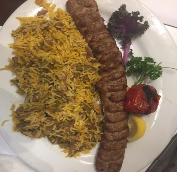 Order Loobia Polo and Koobideh Dinner food online from Persian Room Fine Wine and Kebab store, Scottsdale on bringmethat.com