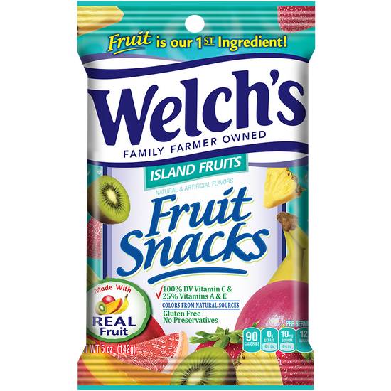 Order Welchs Fruit Snacks Island Fruits (5 oz) food online from Rite Aid store, Yamhill County on bringmethat.com