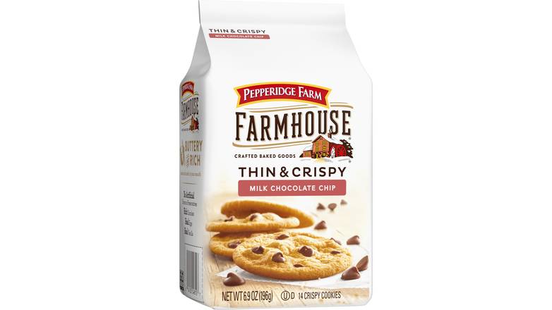 Order Farmhouse Thin & Crispy Milk Chocolate Chip Cookies food online from Shell Rock Spring store, Bel Air on bringmethat.com