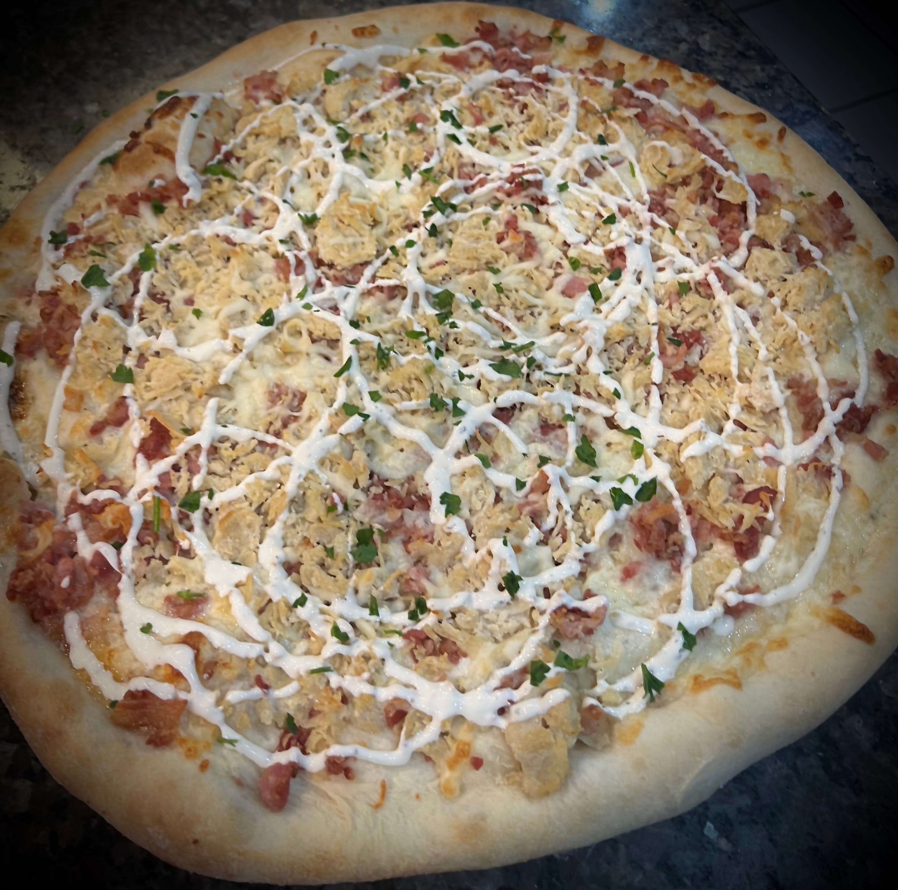 Order Chicken Bacon Ranch Pizza - Large 16'' food online from Margherita's Restaurant Pizzeria and Bar store, Laureldale on bringmethat.com