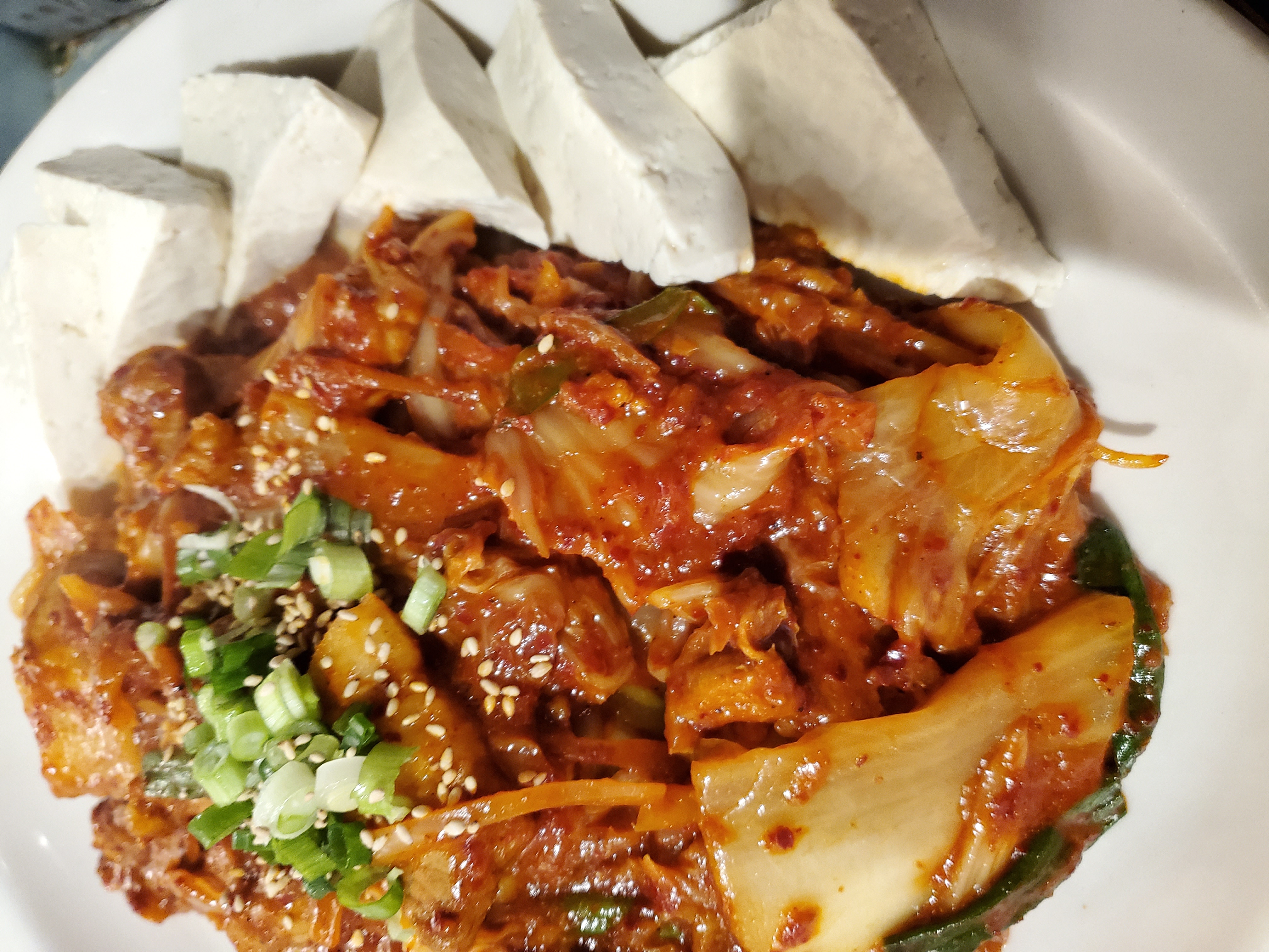 Order 37.  Spicy Stir Fried Pork Belly with Kimchi food online from Daom Korean Restaurant store, Buena Park on bringmethat.com