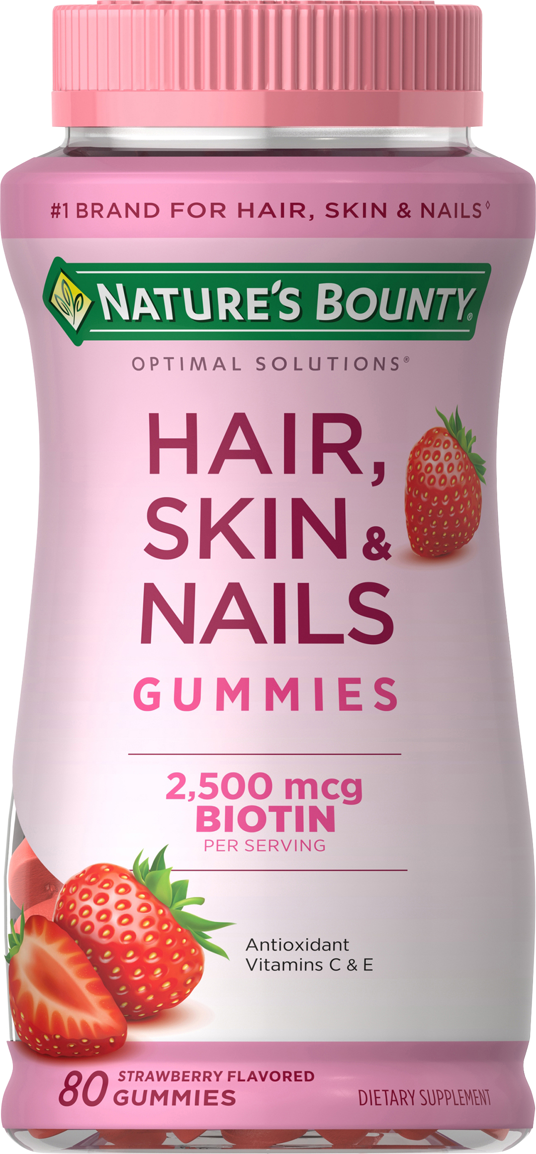 Order Nature's Bounty Hair Skin and Nails Gummy Vitamins - 2500mcg, 80 ct food online from Rite Aid store, Aston on bringmethat.com