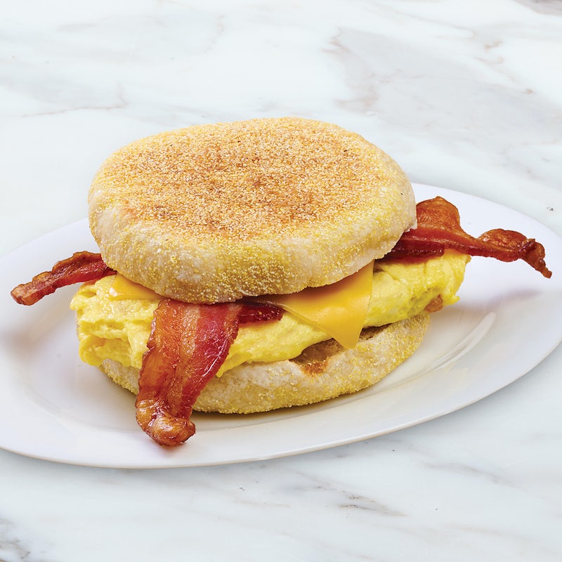 Order Bacon Egg & Cheddar English Muffin food online from Boudin store, San Francisco on bringmethat.com