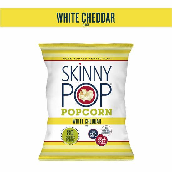Order Skinny Pop Popcorn - White Cheddar food online from IV Deli Mart store, Goleta on bringmethat.com