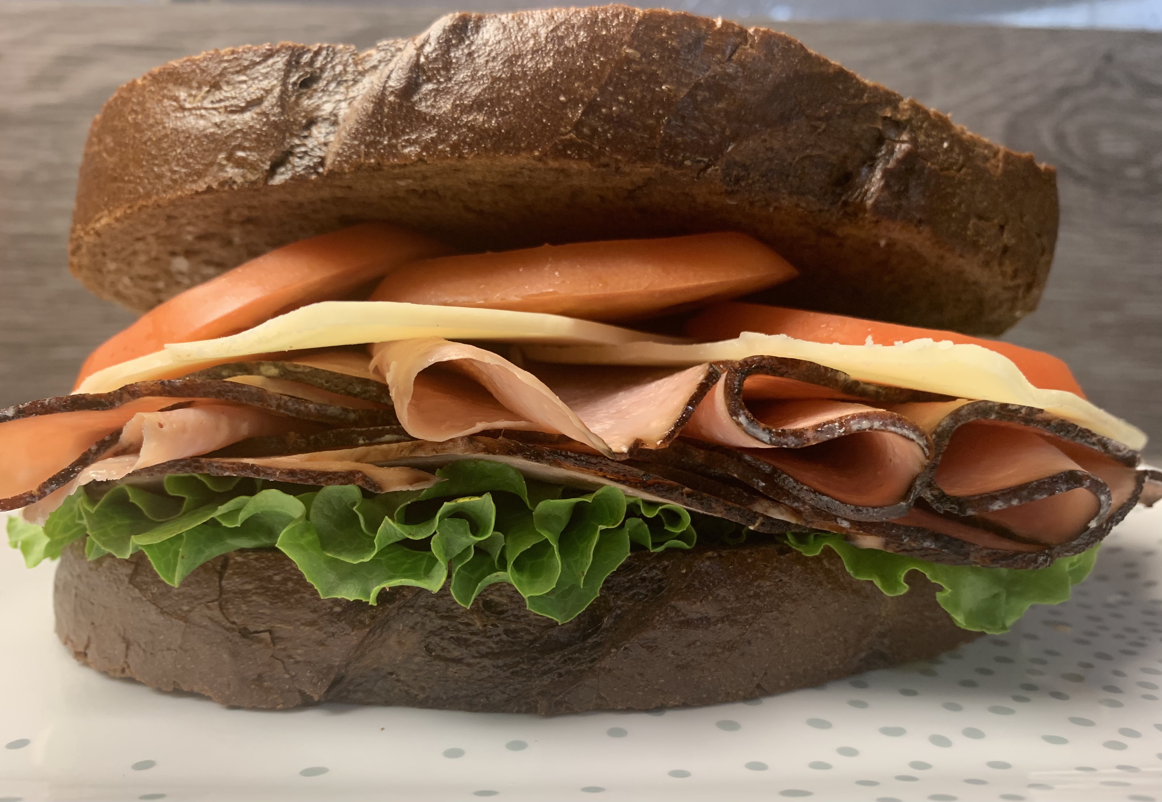 Order Black Forest Ham Sandwich food online from Fountain Cafe store, Oakland on bringmethat.com