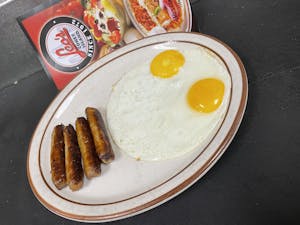 Order Two Eggs with  Meat  food online from Leo Coney Island store, Shelby Charter Township on bringmethat.com