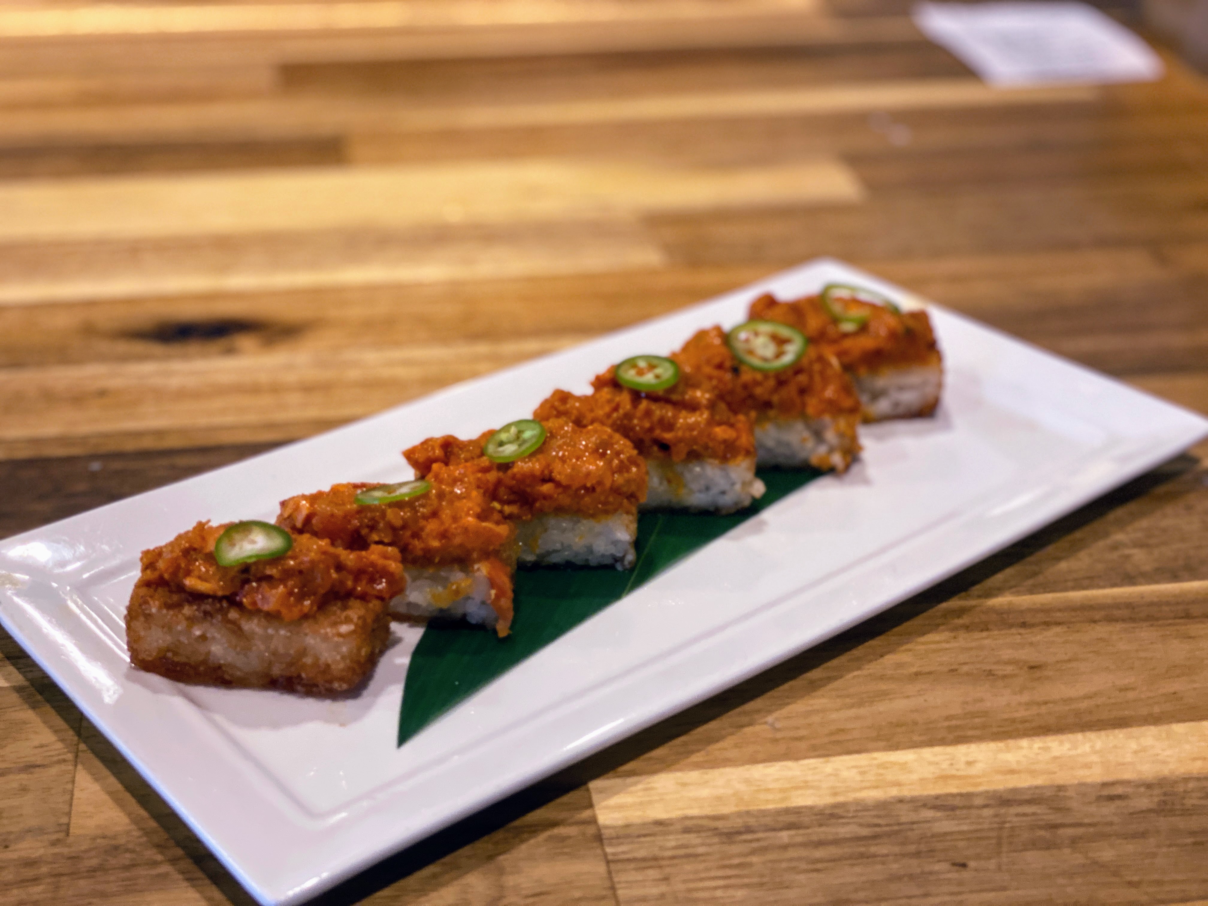 Order Spicy Tuna Crispy Rice food online from Sushiology store, Kennesaw on bringmethat.com