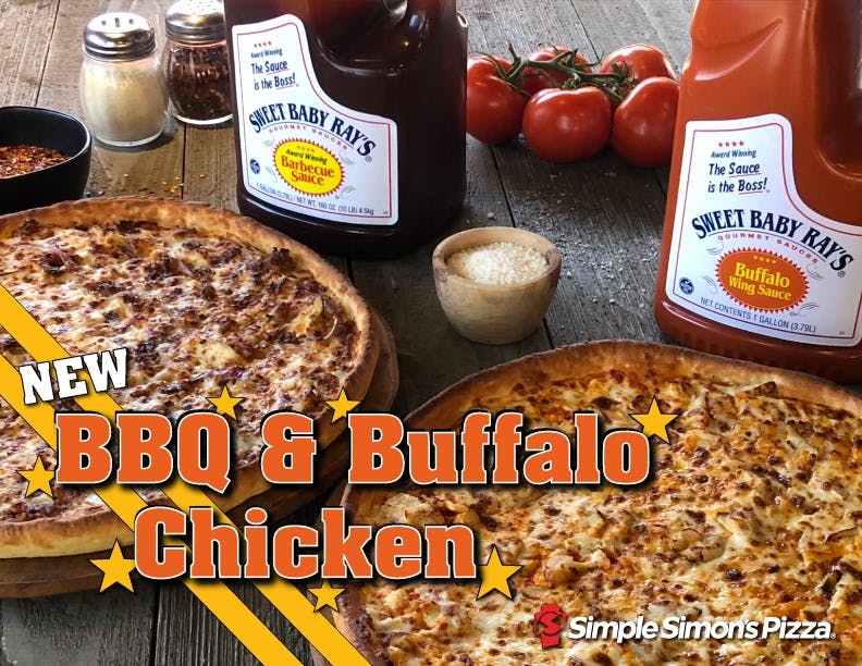 Order Buffalo Chicken Pizza - Small 9'' food online from Simple Simon Pizza store, Paola on bringmethat.com