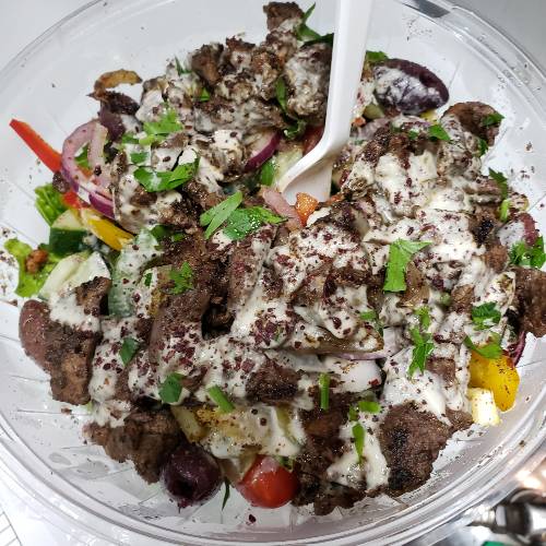 Order Shawermah Salad food online from Cafe Yafa store, Natick on bringmethat.com