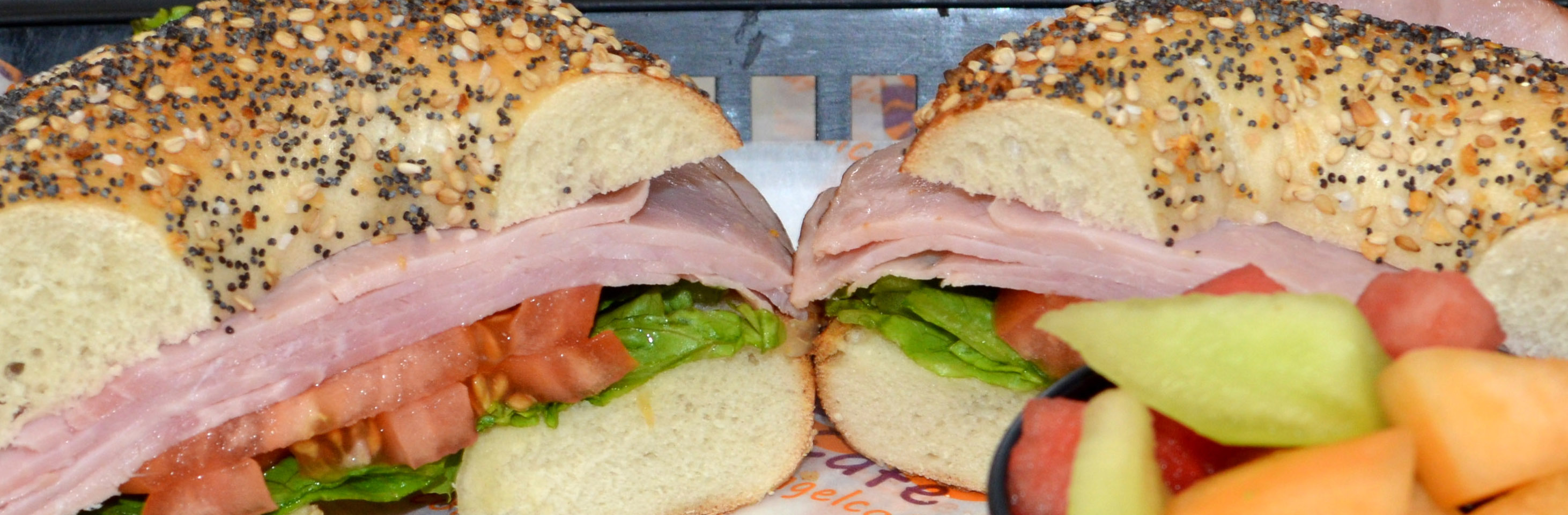 Order Ham Sandwich food online from Bagel Cafe store, Herndon on bringmethat.com