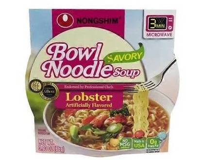 Order Nongshim Bowl Noodle Soup, Spicy Lobster Flavor 3.03  food online from Pacific Liquor Market store, Bell Gardens on bringmethat.com