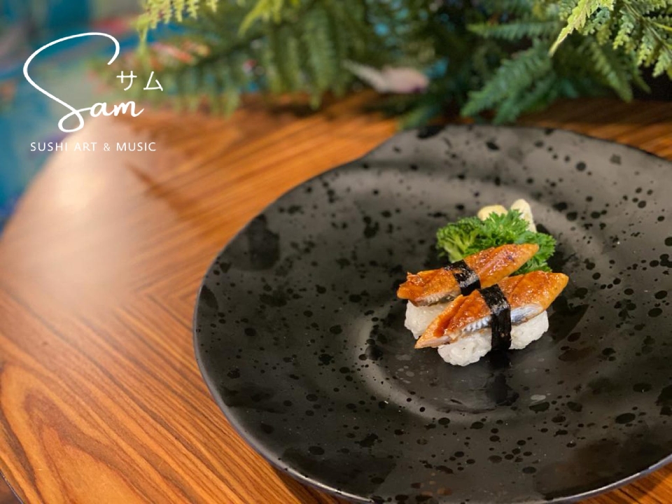 Order Nigiri Eel food online from Sam Sushi Art & Music store, Framingham on bringmethat.com