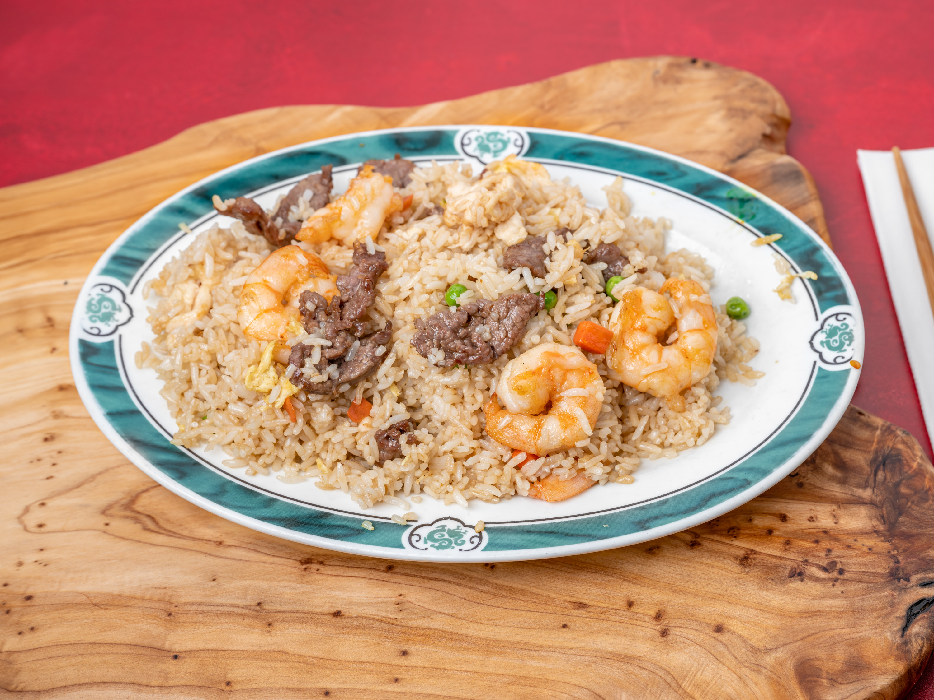 Order R1. Peking Fried Rice food online from Golden Dragon store, Athens on bringmethat.com
