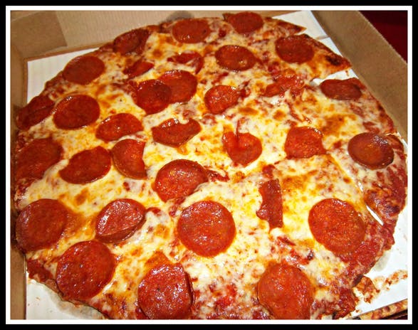 Order 10" Small Cheese Pizza food online from The Original Old World Pizza store, Elmwood Park on bringmethat.com