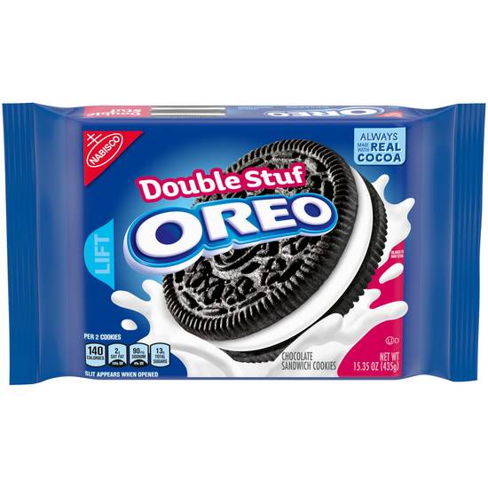 Order Nabisco Oreo Cookies Double Stuf (15.35 oz) food online from Rite Aid store, Eugene on bringmethat.com