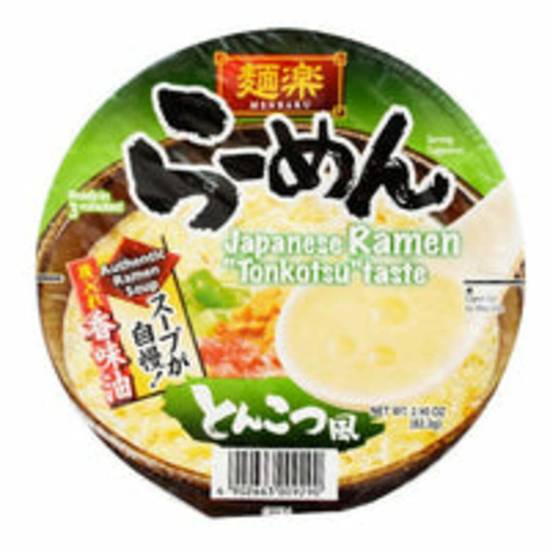 Order Hikari Menraku Ramen Tonkotsu Cup food online from IV Deli Mart store, Goleta on bringmethat.com