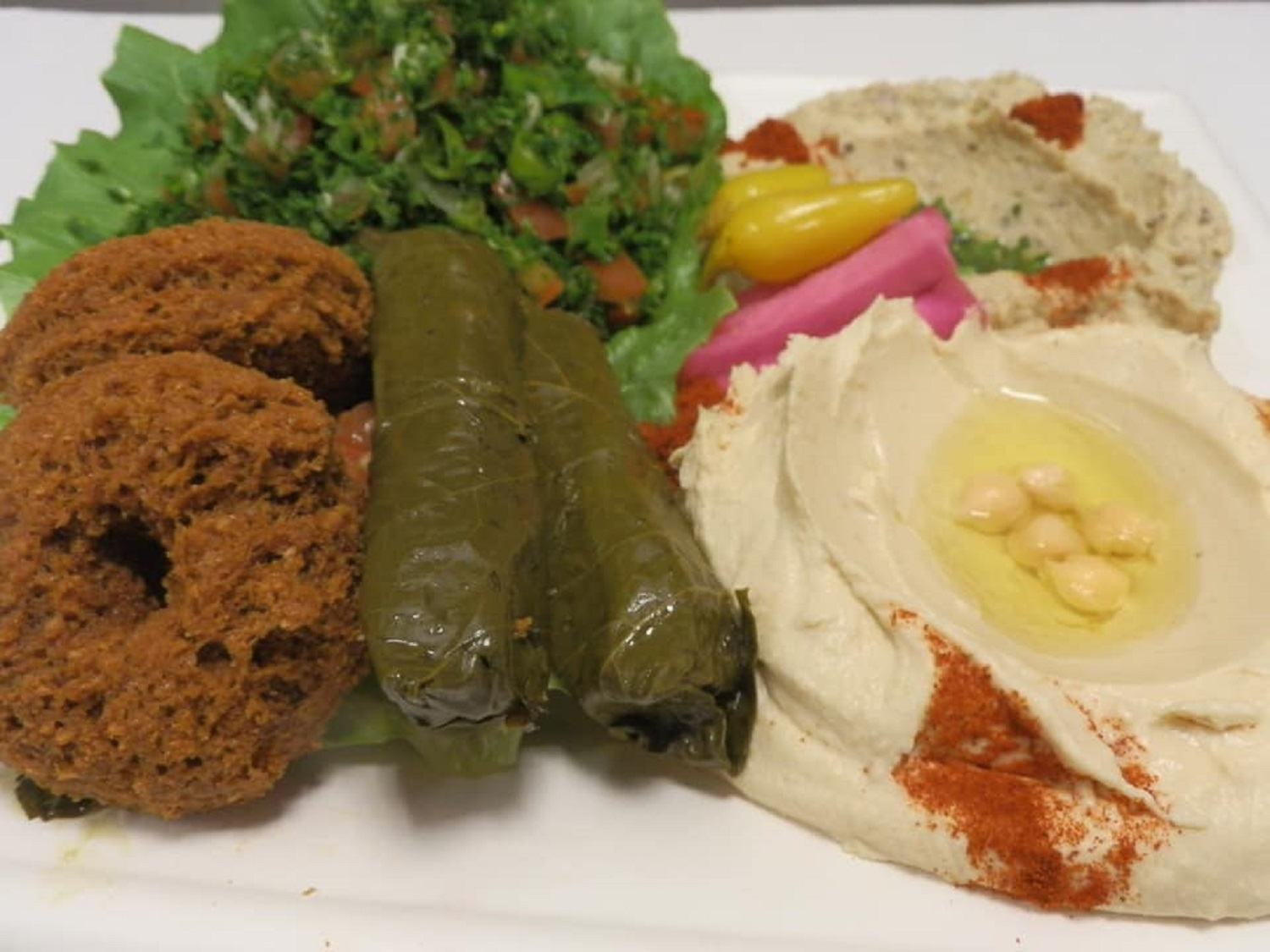 Order Vegetarian Plate food online from Mama Hummus store, Camarillo on bringmethat.com