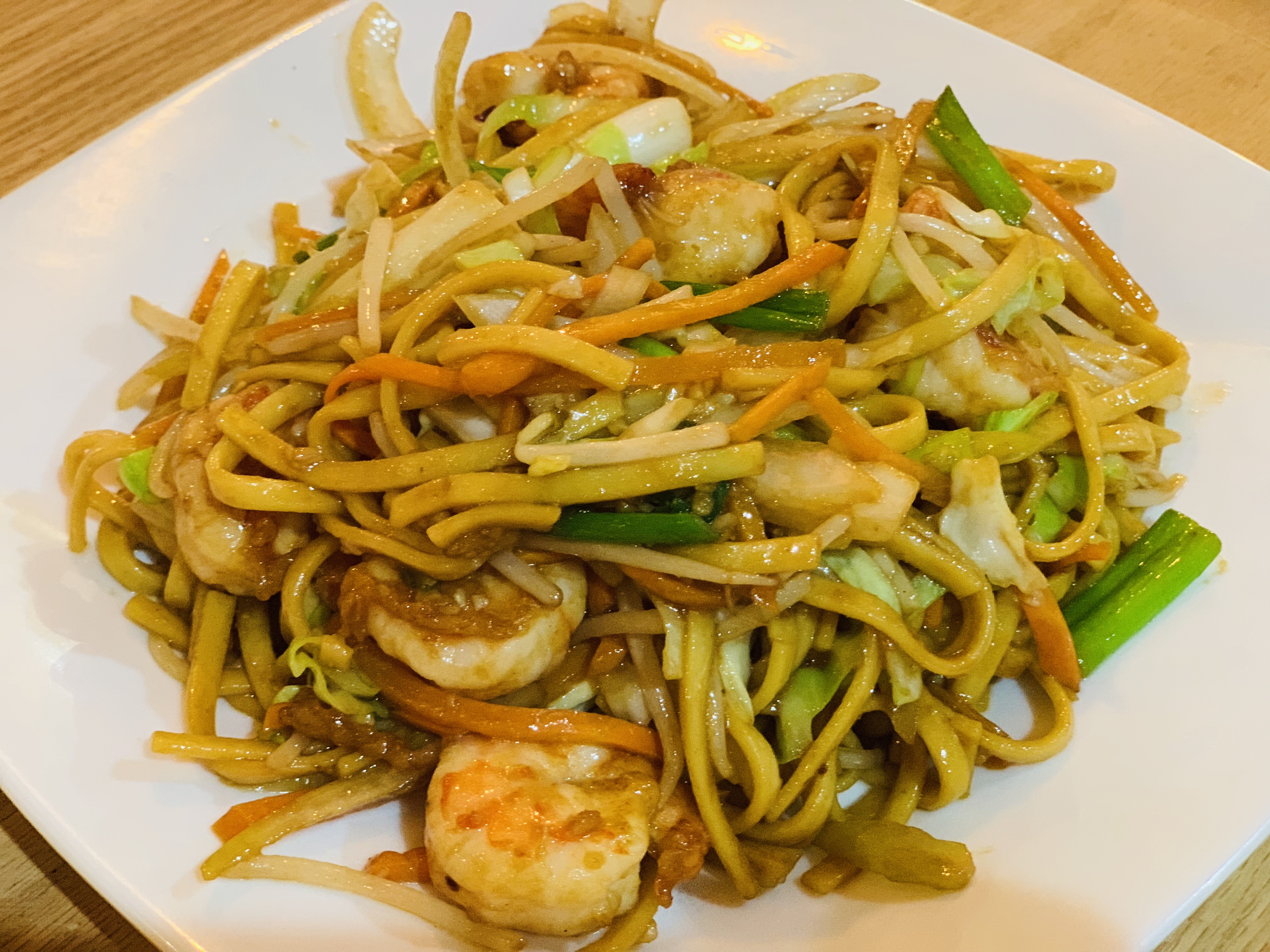 Order Stir Fried Noodle w/ Shrimp food online from Spicy Girl store, Houston on bringmethat.com