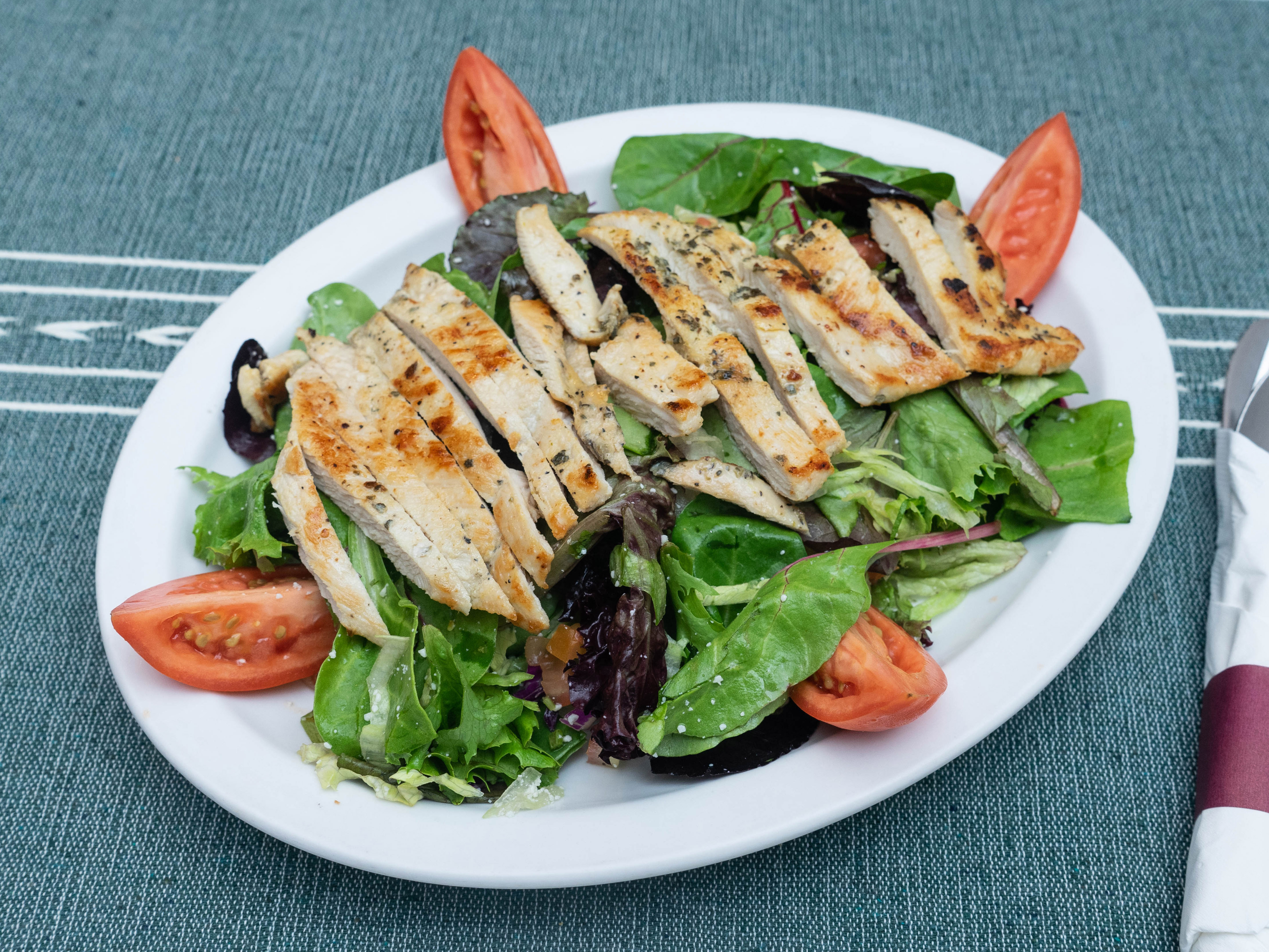 Order Salad with Grilled Chicken food online from San Luis Rey Bakery & Restaurant store, Oceanside on bringmethat.com