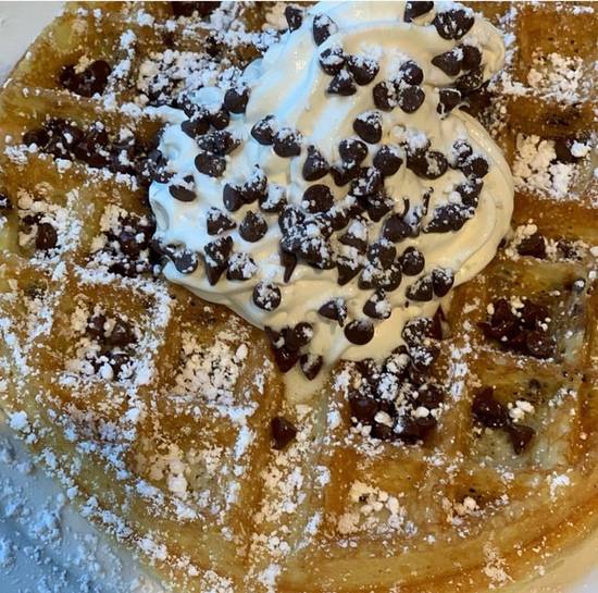 Order Chocolate Chip Waffle food online from City Coffeehouse & Creperie store, Clayton on bringmethat.com