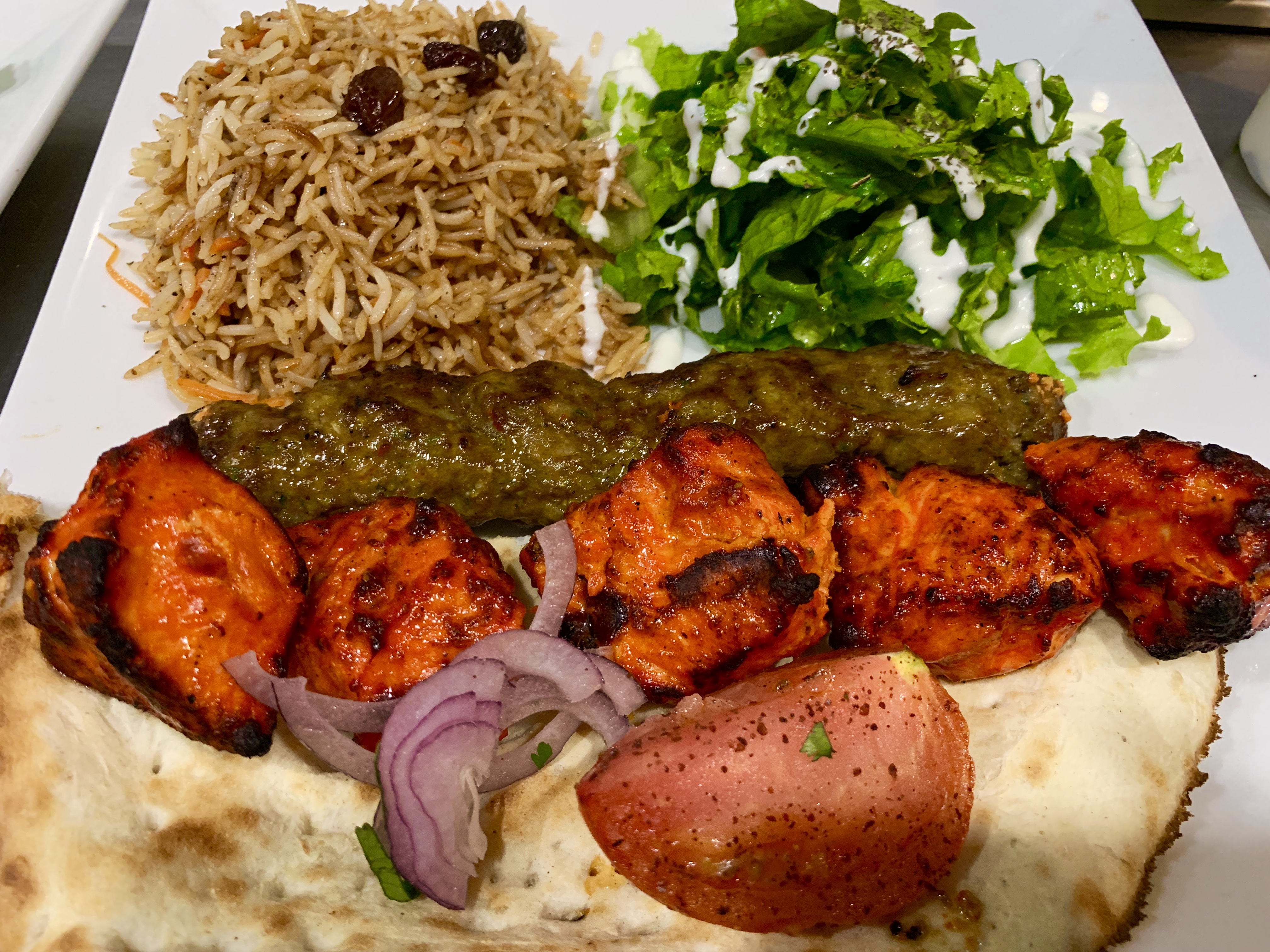 Order Kofta and Chicken Combo food online from The Kabul Fresh Grill store, Baltimore on bringmethat.com