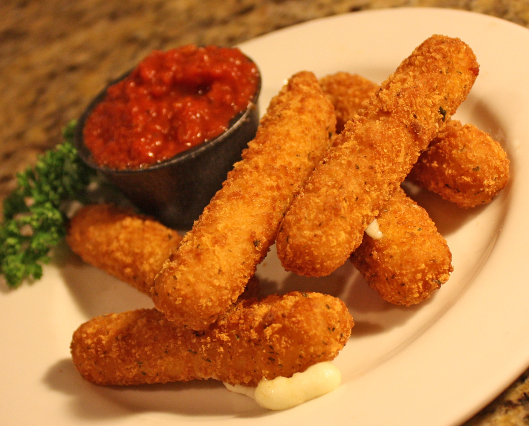 Order Mozzarella Sticks food online from Straw Hat Pizza store, Gilroy on bringmethat.com