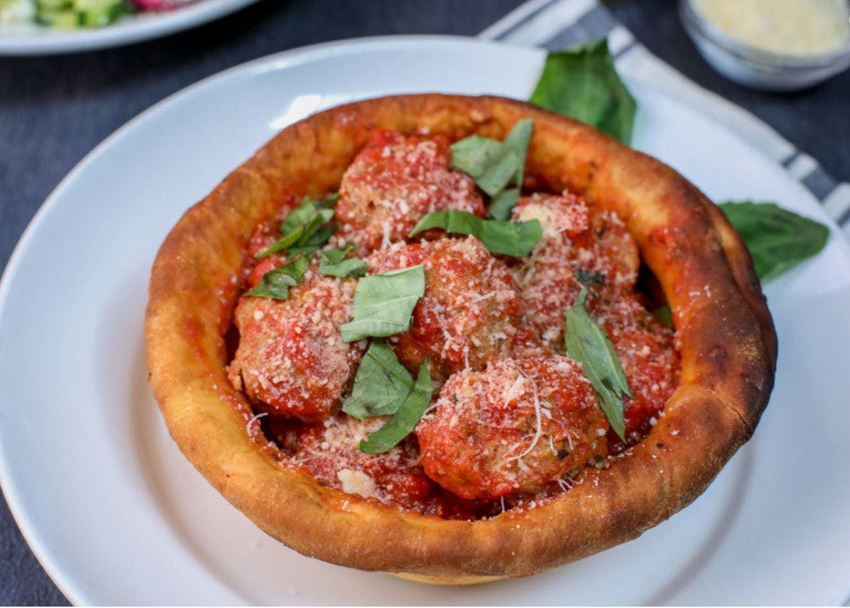 Order Patxi's Meatballs - Appetizer food online from Patxi's Chicago Pizza store, San Francisco on bringmethat.com