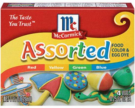 Order McCormick Assorted Food Color (4 ct)  food online from Ctown Supermarkets store, Uniondale on bringmethat.com