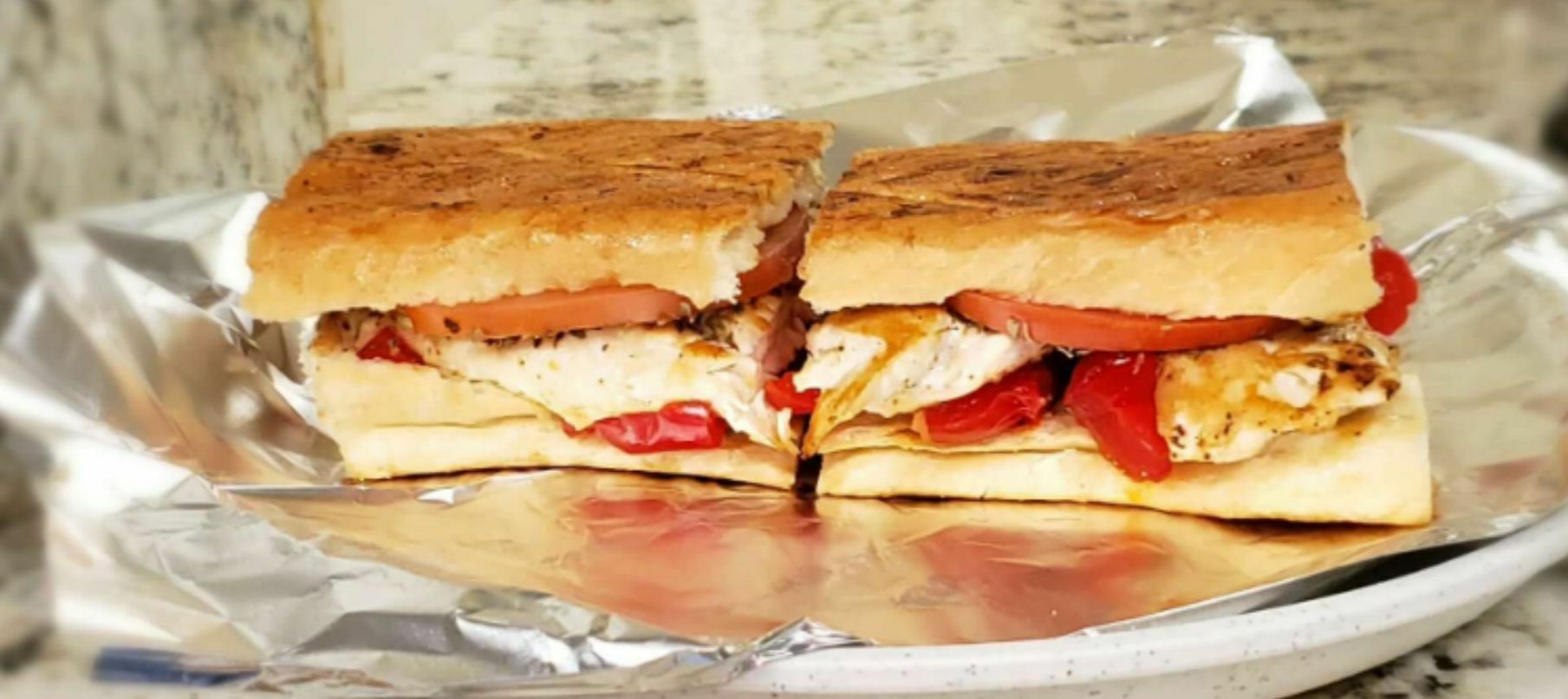 Order Grilled Chicken Panini Sandwich food online from A Cut Above Deli store, Canton on bringmethat.com