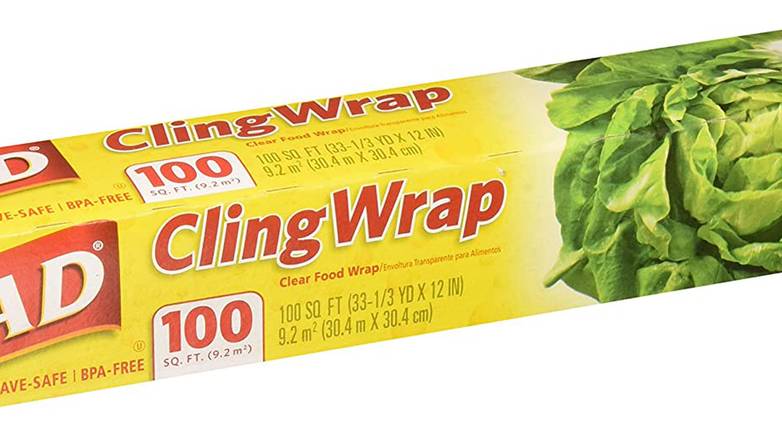 Order Glad Cling Wrap Clear Plastic Wrap 100 Sq Ft - Pack of 4 food online from Route 7 Food Mart store, Norwalk on bringmethat.com