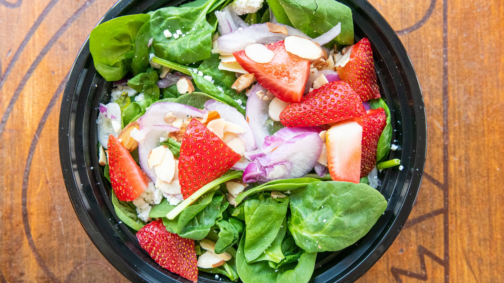 Order Sm Strawberry Spinach Salad food online from Tony P Lohi store, Denver on bringmethat.com