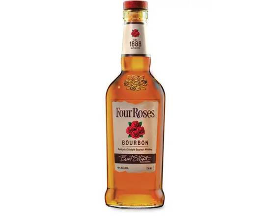 Order Four Roses Bourbon Whiskey 750 ml 40% food online from Pit Stop Liquor Mart store, El Monte on bringmethat.com