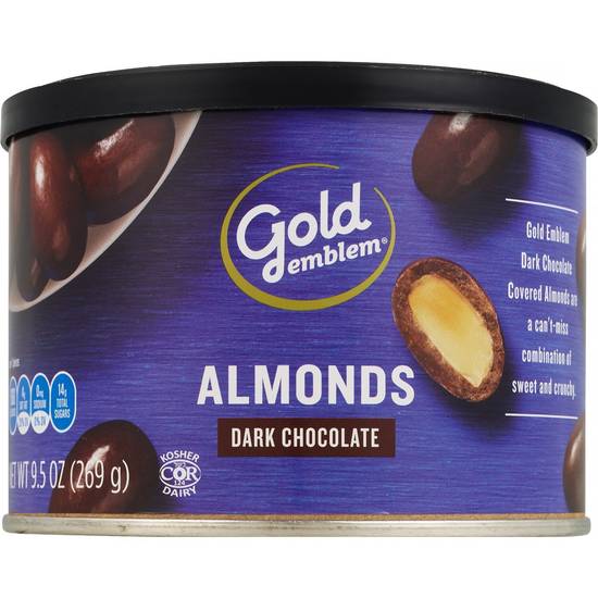 Order Gold Emblem Dark Chocolate Covered Almonds, 9.5 OZ food online from CVS store, DUBLIN on bringmethat.com