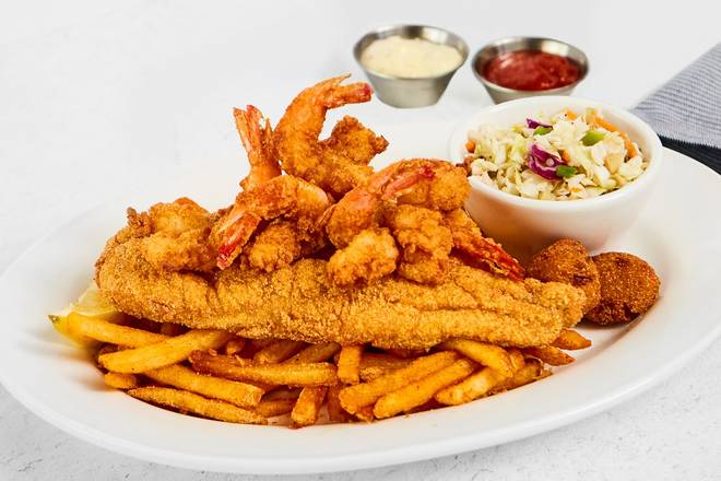 Order Pick 2 Combo food online from Fish City Grill store, Houston on bringmethat.com