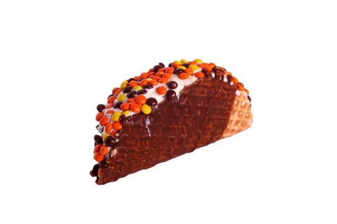 Order Reeses Pieces Waffle Taco food online from Twistee Treat store, Houston on bringmethat.com
