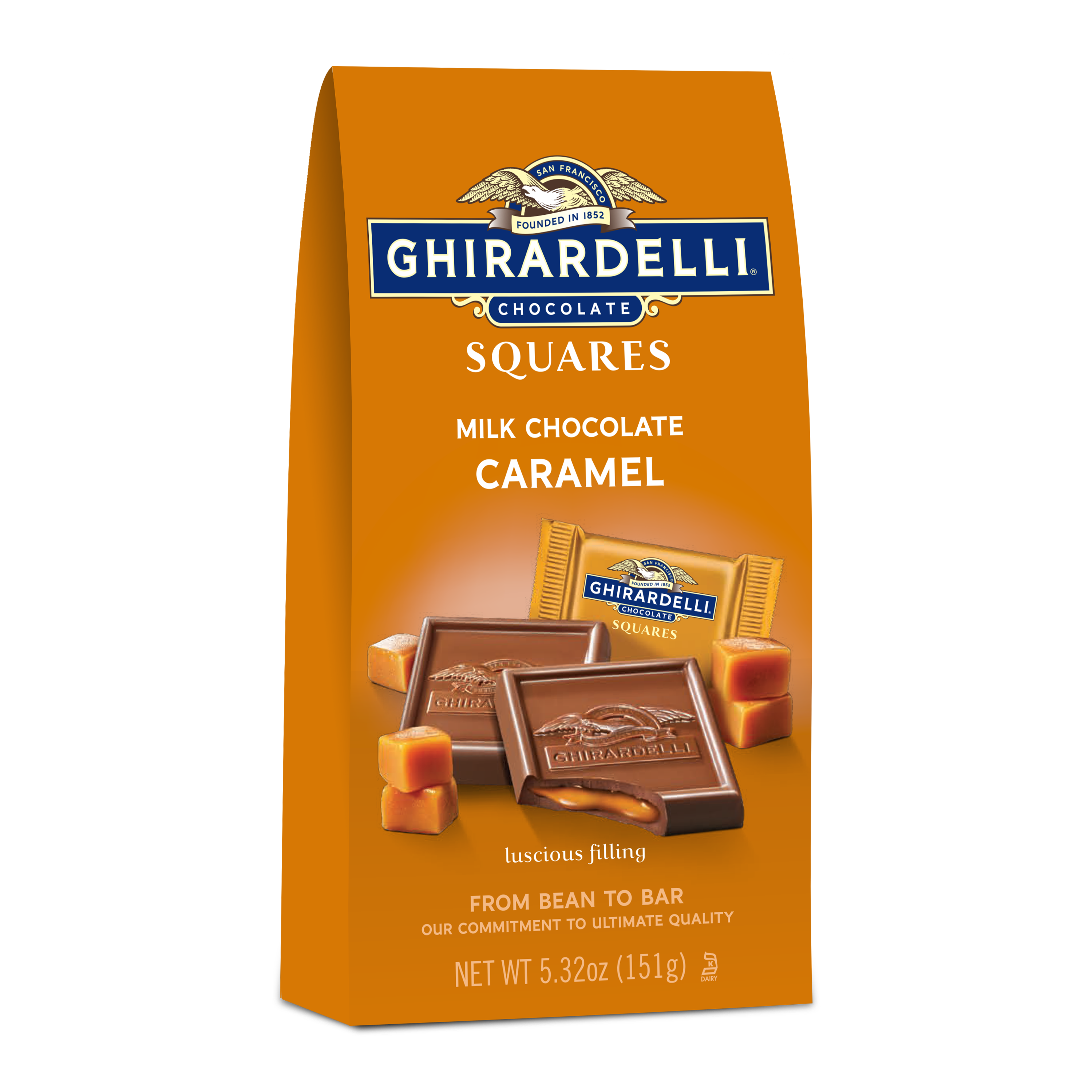 Order Ghirardelli Chocolate Squares, Milk & Caramel - 5.32 oz food online from Rite Aid store, Aston on bringmethat.com