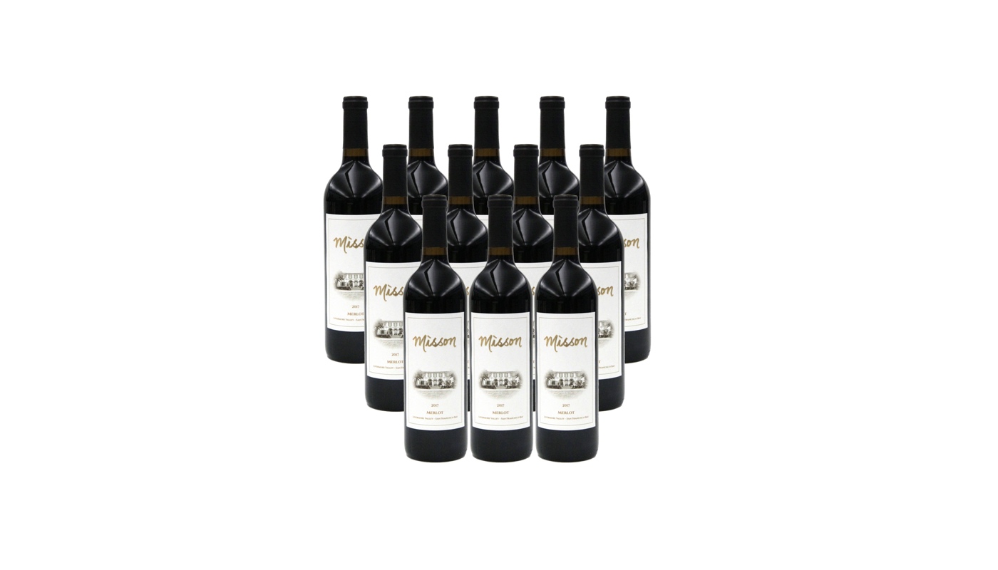 Order Misson Merlot, 2017, Case of 12 - 50mL red wine (14.0% ABV) food online from Raindrop Wine store, Livermore on bringmethat.com
