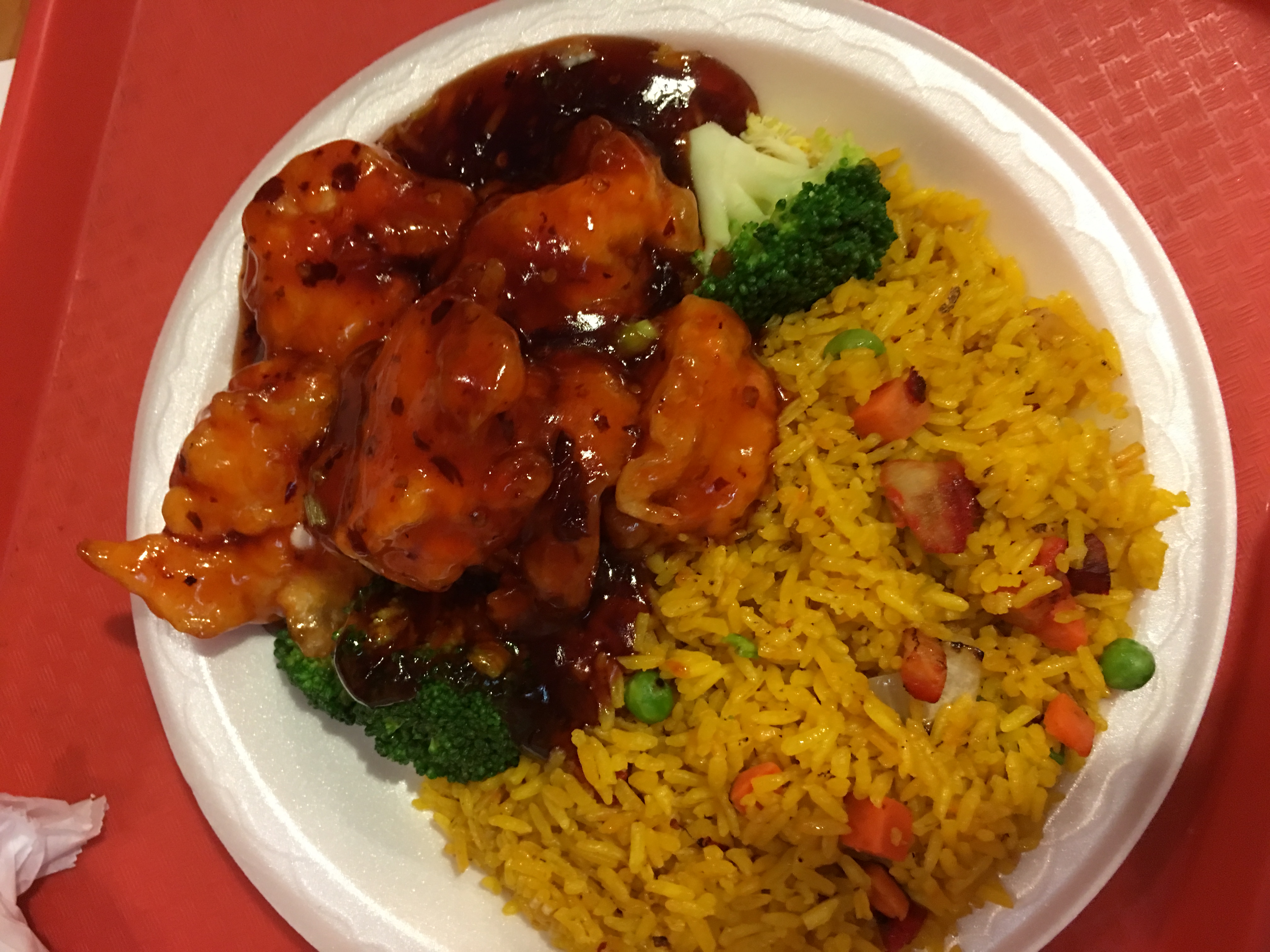 Order General Tso's Shrimp Combination Platter food online from China Express store, Hainesport on bringmethat.com
